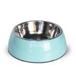 Μπολ Φαγητου Διπλησ Χρησησ Για Σκυλο Χρωμα Ανοιχτο Πρασινο Deluxe Dual Bowl Sea Green M 350/450 Ml