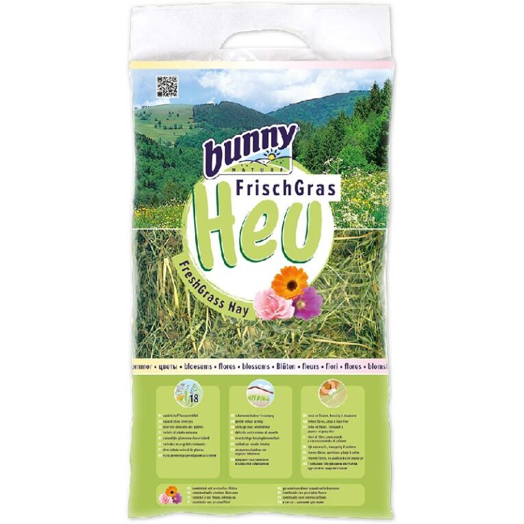 Χόρτο Bunny Nature Fresh Grass Hay & Άνθη Λουλουδιών 500gr