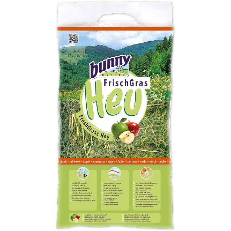 Χόρτο Bunny Nature Fresh Grass Hay & Μήλο 500gr