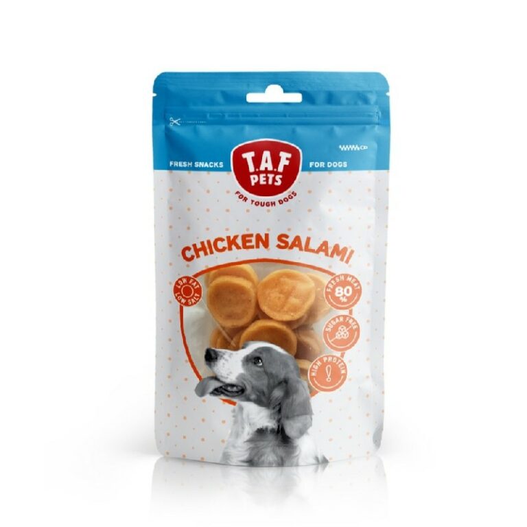 TAF PETS Fresh Dog Treats Chicken Salami 75gr