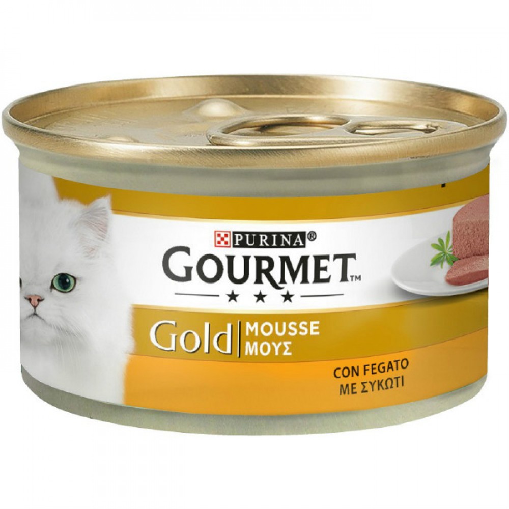 Pethellas Purina Gourmet Gold Mousse Με Συκωτι 85Gr