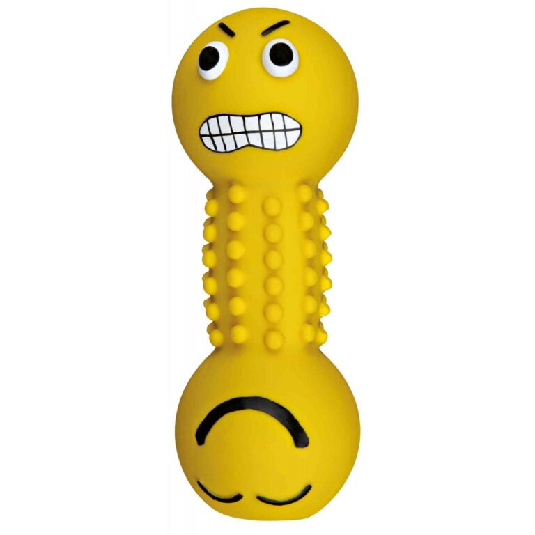 pethellas_Λαστιχένιο Παιχνίδι Σκύλου Trixie Smiley - Dumbbell (1)