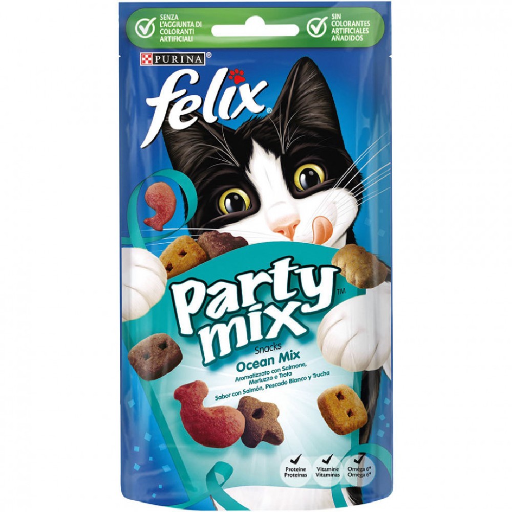 Pethellas Λιχουδιά Felix Party Mix Snacks Ocean 60Gr