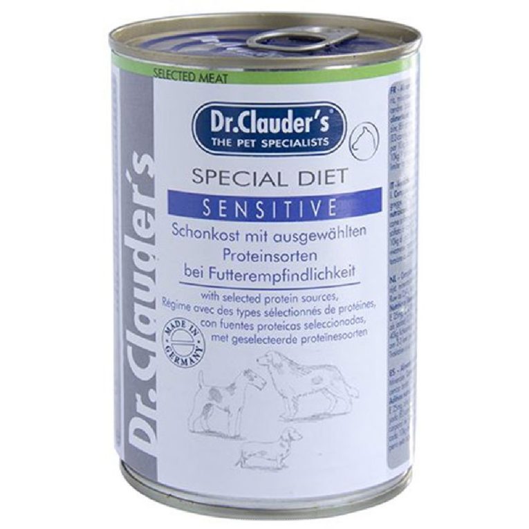 Dr.Clauder's Κονσέρβα Σκύλου hige premium Sensitive 400gr (Special Diet κατά των αλλεργιών)-pethellas