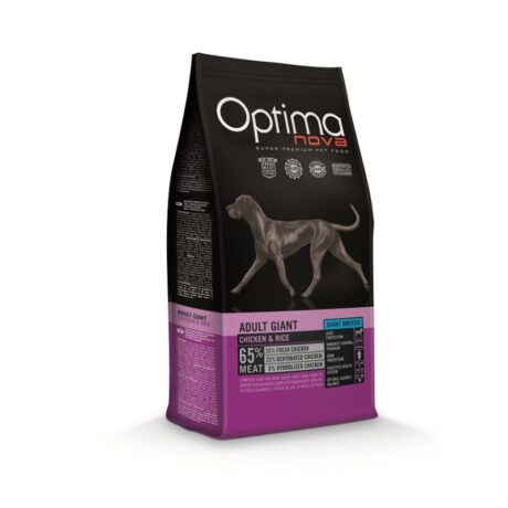 Optima Nova Adult Giant Chicken & Rice Ξηρά Τροφή Σκύλου με Κοτόπουλο & Ρύζι 12kg