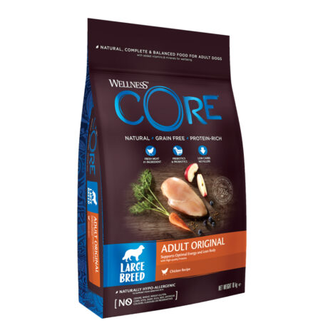 Wellness Core Adult Original Large Breed Ξηρά Τροφή Σκύλου Γαλοπούλα & Κοτόπουλο Χωρίς Σιτηρά 10kg