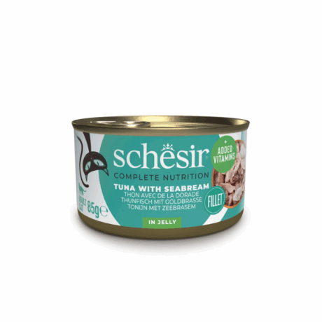 Schesir Κονσέρβα Γάτας Ζελέ με Τόνο και Τσιπούρα 85gr