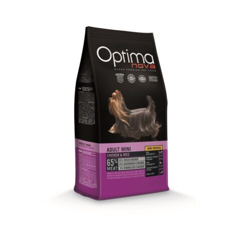 Optima Nova Adult Mini Chicken & Rice Ξηρά Τροφή Σκύλου με Κοτόπουλο & Ρύζι 12kg
