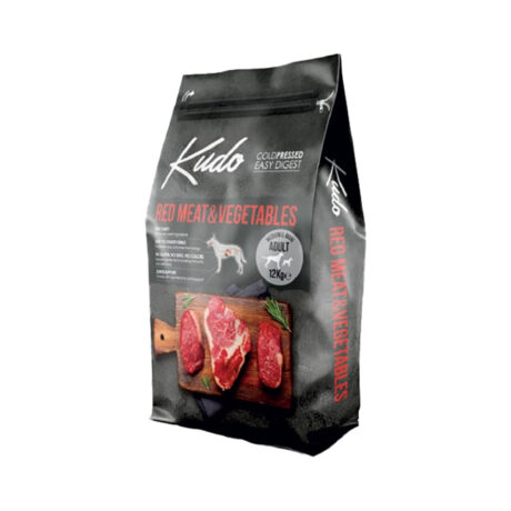 Kudo Μedium & Maxi Adult Red Meat & Vegetables Ξηρά Τροφή Σκύλου με Βοδινό, Χοιρινό & Λαχανικά 14kg (12kg + 2kg Δώρο)