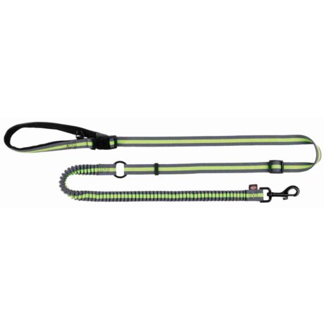 Trixie Οδηγός για Jogging Γκρι/Πράσινο 1.33-1.80m/20mm