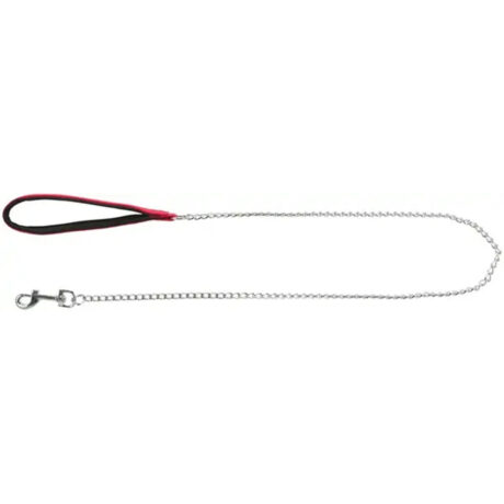 Trixie Οδηγός Αλυσίδα με Nylon Χειρολαβή Κόκκινο XSmall/Small 1.10m/2mm