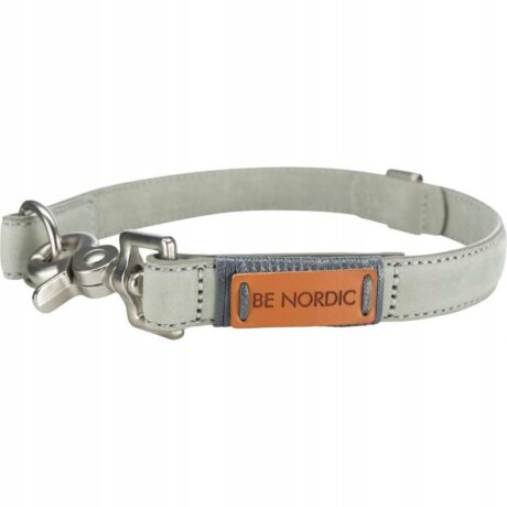 Trixie Be Nordic Περιλαίμιο Δερμάτινο Γκρι XSmall/Small 30cm/15mm