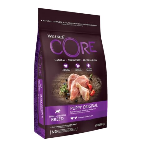 Wellness Core Puppy Small - Medium Breed Ξηρά Τροφή Κουταβιού Γαλοπούλα & Κοτόπουλο Χωρίς Σιτηρά 10kg