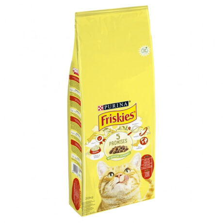Purina Friskies Ξηρά Τροφή Γάτας με Βοδινό, Κοτόπουλο & Λαχανικά 20kg