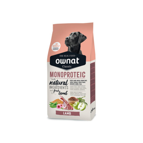 Ownat Classic Monoproteic Adult Μονοπρωτεϊνική Ξηρά Τροφή Σκύλου με Αρνί 12kg