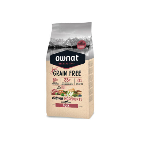 Ownat Just Grain Free Adult Ξηρά Τροφή Σκύλου Χωρίς Σιτηρά με Πάπια 14kg