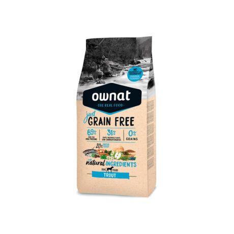Ownat Just Grain Free Adult Ξηρά Τροφή Σκύλου Χωρίς Σιτηρά με Πέστροφα 14kg