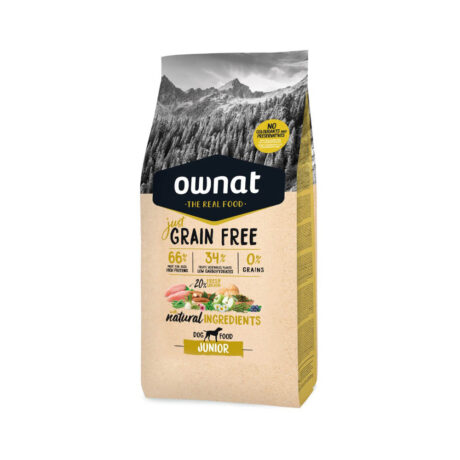 Ownat Just Grain Free Junior Ξηρά Τροφή Σκύλου Χωρίς Σιτηρά με Κοτόπουλο 14kg