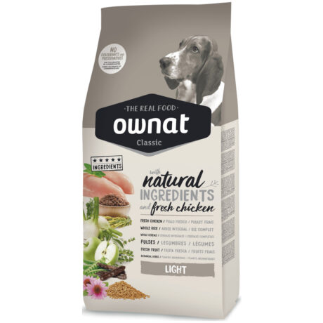 Ownat Classic Light Ξηρά Τροφή για Σκύλους με Κοτόπουλο 20kg