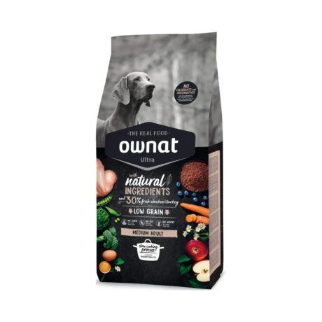 Ownat Ultra Medium Adult Ξηρά Τροφή Σκύλου με Κοτόπουλο & Γαλοπούλα 14kg