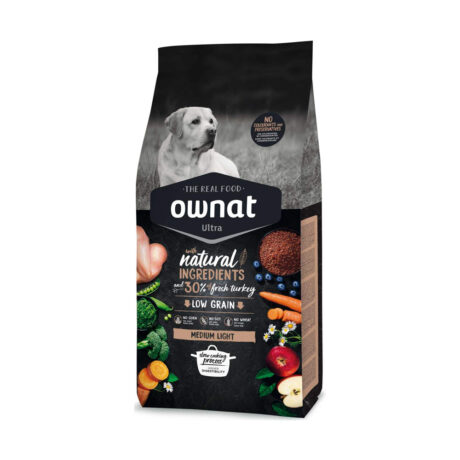 Ownat Ultra Medium Light Ξηρά Τροφή Σκύλου με Γαλοπούλα 14kg