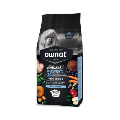 Ownat Ultra Maxi Junior Ξηρά Τροφή Σκύλου με Κοτόπουλο & Γαλοπούλα 14kg
