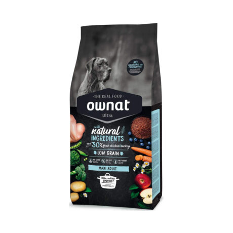Ownat Ultra Maxi Adult Ξηρά Τροφή Σκύλου με Κοτόπουλο & Γαλοπούλα 14kg