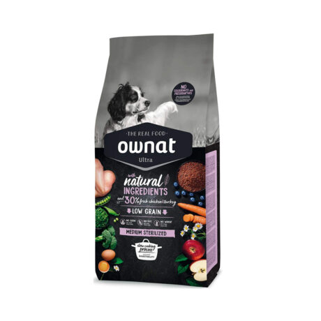 Ownat Ultra Medium Sterilised Ξηρά Τροφή Σκύλου με Κοτόπουλο & Γαλοπούλα 14kg