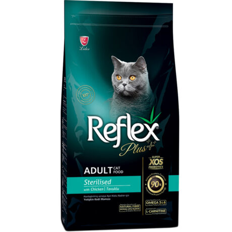 Reflex Plus Adult Sterilised Ξηρά Τροφή Στειρωμένης Γάτας με Κοτόπουλο 15kg
