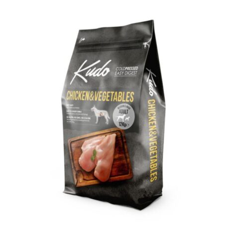 Kudo Adult Chicken & Vegetables All Breeds Ξηρά Τροφή Σκύλου με Κοτόπουλο & Λαχανικά 12kg