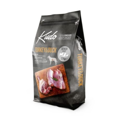 Kudo Senior/Light Turkey & Duck All Breeds Ξηρά Τροφή Σκύλου με Γαλοπούλα & Πάπια 12kg