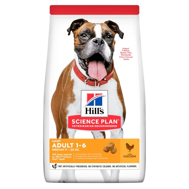 PETHELLAS_ΣΚΥΛΟΥ HILL'S SCIENCE PLAN ADULT LIGHT MEDIUM ΚΟΤΟΠΟΥΛΟ 2.5KG