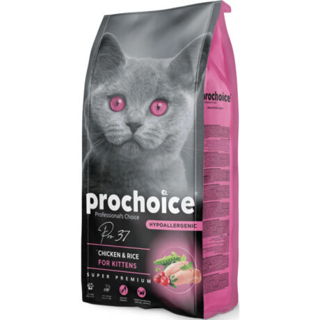 ProChoice Kitten Hypoallergenic Chicken & Rice Ξηρά Τροφή Γάτας με Κοτόπουλο & Ρύζι 15kg