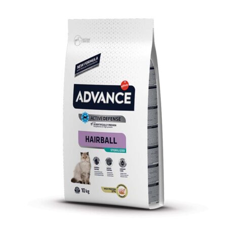 Advance Cat Hairball Sterilized Ξηρά Τροφή Γάτας με Γαλοπούλα 10kg