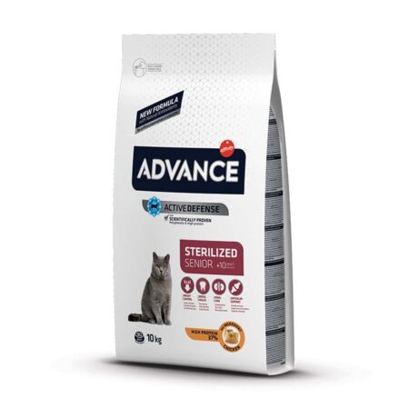 Advance Cat Sterilized Senior Ξηρά Τροφή Γάτας με Κοτόπουλο 10kg
