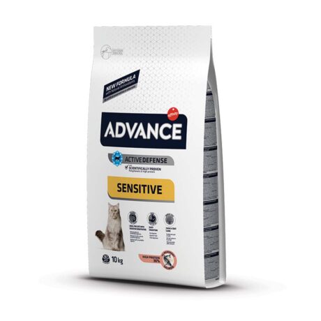 Advance Cat Adult Sensitive Salmon Ξηρά Τροφή Γάτας με Σολομό 10kg