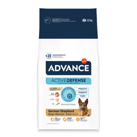 Advance German Shepherd Ξηρά Τροφή Σκύλου με Γαλοπούλα & Ρύζι 12kg