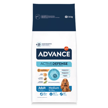 Advance Dog Adult Medium Ξηρά Τροφή Σκύλου με Κοτόπουλο 14kg