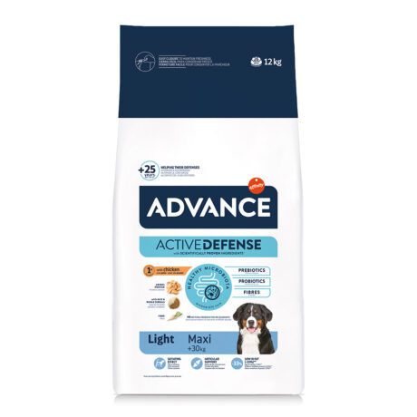 Advance Dog Light Maxi Ξηρά Τροφή Σκύλου με Κοτόπουλο 12kg
