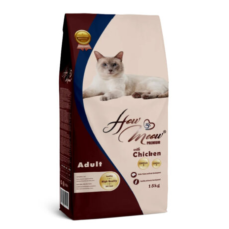 How Meow Ξηρά Τροφή Γάτας με Κοτόπουλο 15kg