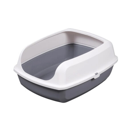 Pet Interest Λεκάνη Γάτας Easy Semi-Closed Γκρι 50.5x37.5x19.5cm