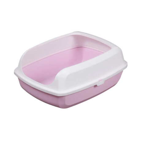 Pet Interest Λεκάνη Γάτας Easy Semi-Closed Ροζ 50.5x37.5x19.5cm