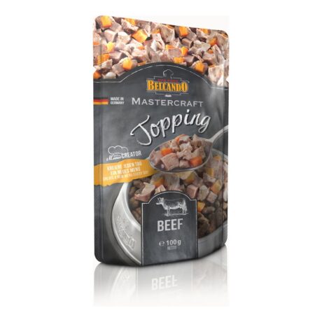Belcando Mastercraft Topping Υγρή Τροφή Σκύλου με Βοδινό και Καρότο σε Φακελάκι 100gr