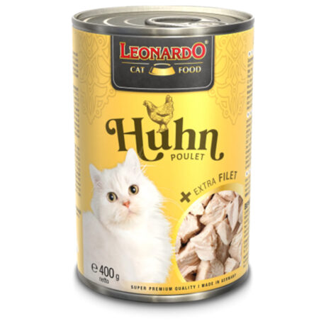 Leonardo Chicken & Extra Fillet Κονσέρβα Γάτας με Κοτόπουλο 400gr