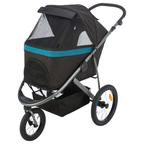 Trixie Buggy Καρότσι Μεταφοράς Σκύλου Μαύρο/Πετρόλ έως 20kg 60×112×120cm