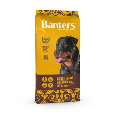 Banters Adult Large Chicken & Rice Ξηρά Τροφή Σκύλου με Κοτόπουλο & Ρύζι 15kg