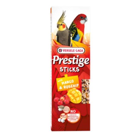Versele Laga Prestige Sticks Big Parakeets με Μάνγκο & Αγριοτριανταφυλλιά 2x70gr