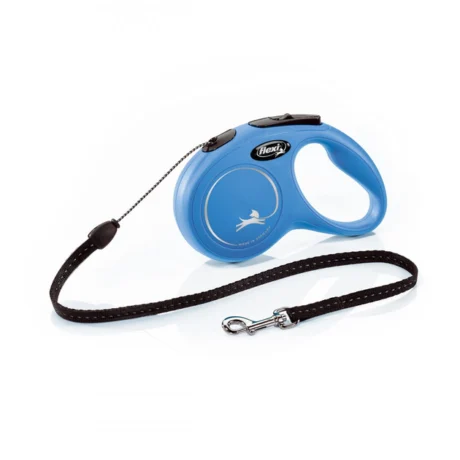 Flexi Classic Αυξομειούμενος Οδηγός Ιμάντας 5m έως 12kg Μπλε Small