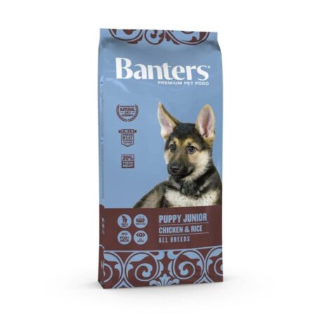 Banters Puppy Junior Chicken & Rice Ξηρά Τροφή Κουταβιού με Κοτόπουλο & Ρύζι 15kg