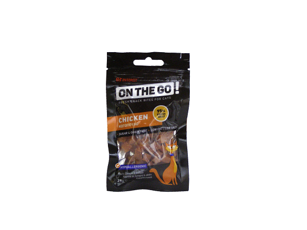 ON THE GO cat chicken bites 25 gr